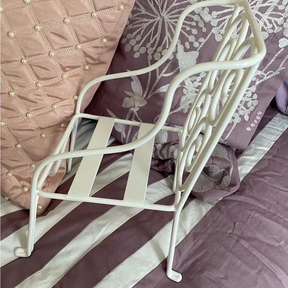 American Girl Samantha Parkington’s Tea Set Metal Chair - Picture 2 of 5